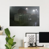 Hall's Harbour Fog At Low Tide kunstdruk Poster (Thuiskantoor)