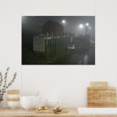 Hall's Harbour Fog At Low Tide kunstdruk Poster (Keuken)