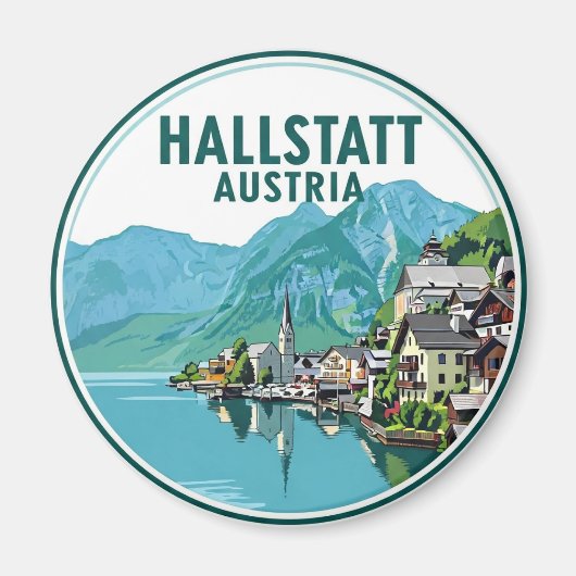 Hallstatt Austria Travel Magneet (Voorkant)