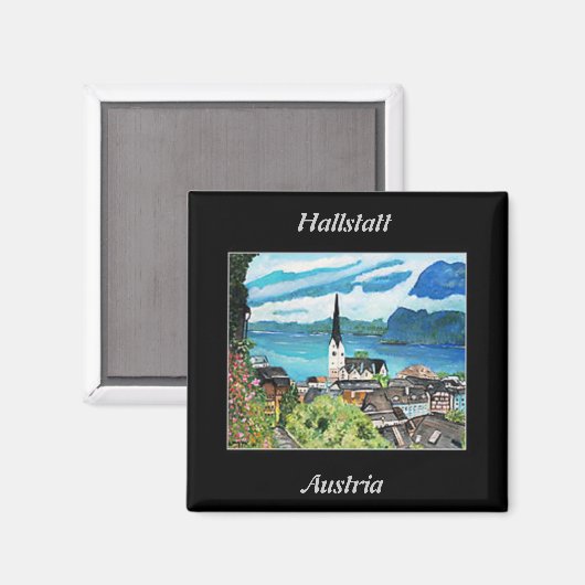 Hallstatt, Autriche Magnet (Recto/Verso)