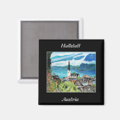 Hallstatt, Oostenrijk magneet (Voorkant / Achterkant)