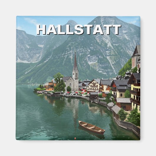 Hallstatt Oostenrijk Reizen Magneet (Voorkant)