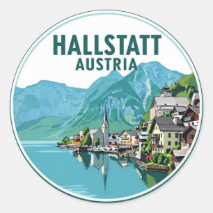 Hallstatt Oostenrijk Reizen Ronde Sticker