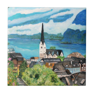 Hallstatt, Oostenrijkse tegel Tegeltje