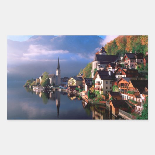 Hallstatt Rechthoekige Sticker (Voorkant)