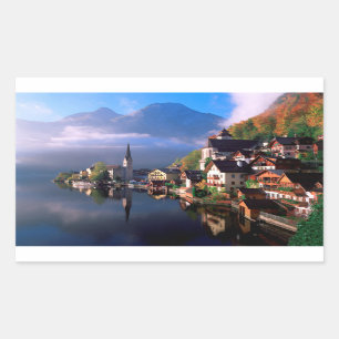 Hallstatt Rechthoekige Sticker