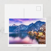 Hallstatt village Austria, Holiday Briefkaart (Voorkant / Achterkant)