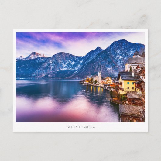 Hallstatt village Austria, Holiday Briefkaart (Voorkant)