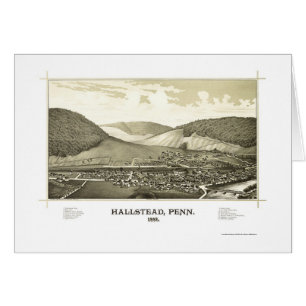 Hallstead, PA Panorama Map - 1887