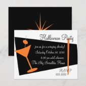 Hallween Martini Time Kaart (Voorkant / Achterkant)