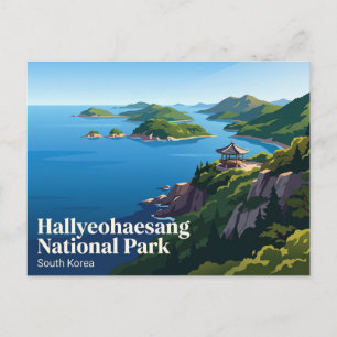 Hallyeohaesang Nationaal Park Zuid-Korea Briefkaart