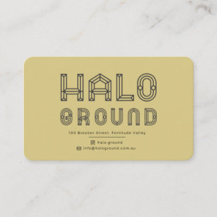 Halo Grondkoffie Kaart Visitekaartje