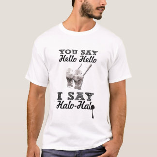 Halo Halo Black en White T-shirt