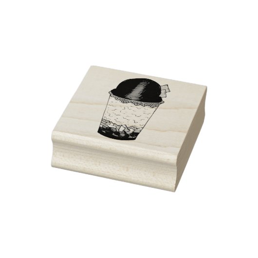 Halo-Halo (Haluhalo) Filipino Hawaiian Shave Ice Rubberstempel (Stempel)