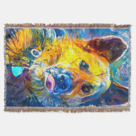 Halo: Portret van een Duitse herder Deken