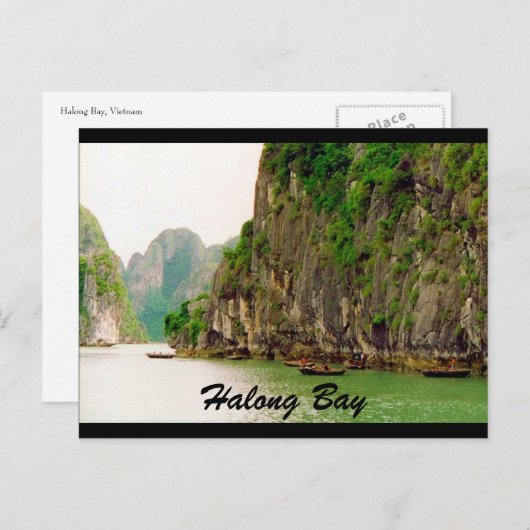 halong cliffs briefkaart (Voorkant / Achterkant)