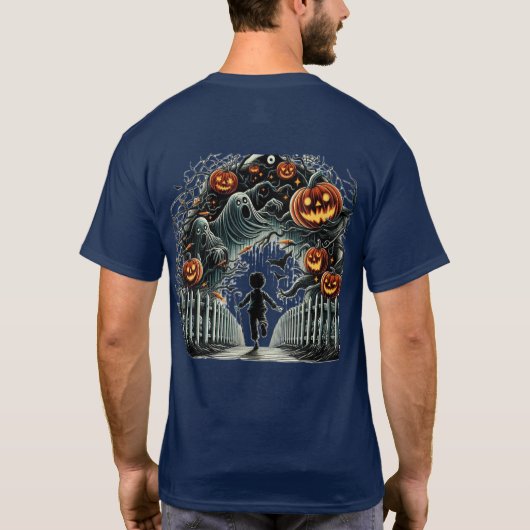 haloween garçon puissance T-shirt (Dos)