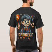 Haloween Youtuber T-shirt (Achterkant)