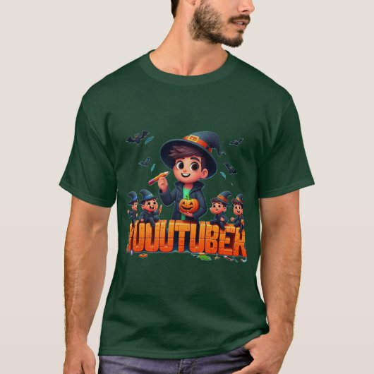 Haloween youtuber T-shirt (Voorkant)
