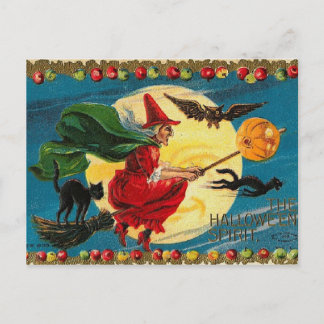Haloweenwitch Briefkaart
