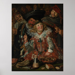 Hals - Feestvierders tijdens Carnaval Poster