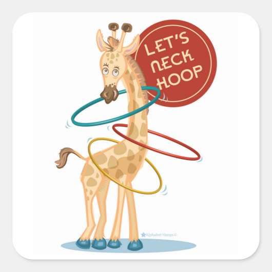 Hals Hooping Giraffe: Stickers (Voorkant)