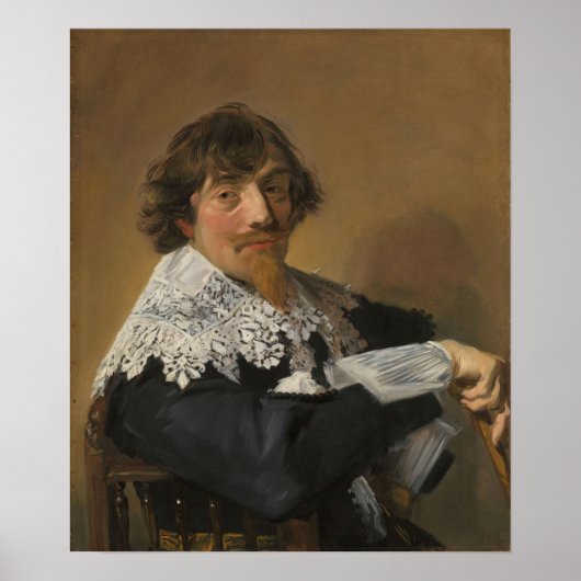 Hals - portret van een Man Poster (Voorkant)