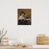 Hals - portret van een Man Poster (Keuken)