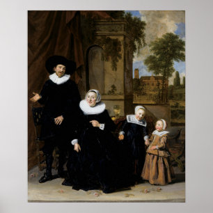 Hals - portret van een Nederlandse familie Poster