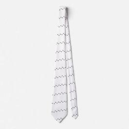 Halsband met pootafdrukken in monochroom stropdas