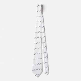 Halsband met pootafdrukken in monochroom stropdas