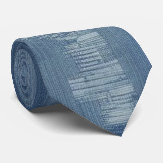 Halsdoek met vervaagd denim-effect stropdas