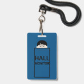 Halsmonitor van school badge (Voorzijde met lanyard)