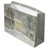 Halstead Road in Snow (door Eric Ravilious) Groot Cadeauzakje (Achterkant Gekanteld)