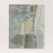 Halstead Road in Snow (door Eric Ravilious) Legpuzzel (Verticaal)
