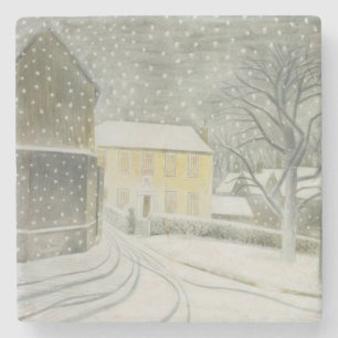 Halstead Road in Snow (door Eric Ravilious) Stenen Onderzetter