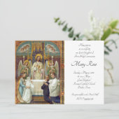 Halte dans les premières invitations de communion (Debout devant)