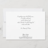 Halte dans les premières invitations de communion (Dos)