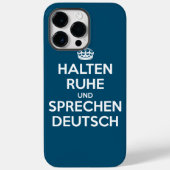 Halten Ruhe und Sprechen Deutsch Case-Mate iPhone Case (Achterkant)