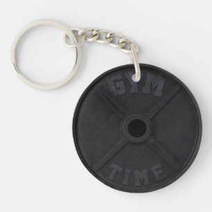 Halter 20-kg schijf "GYM TIME" voor een sportschoo Sleutelhanger