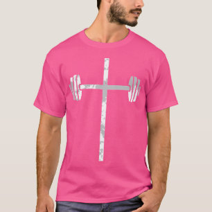 Halter Cross Christelijk Geloof Fitness Workout Ge T-shirt