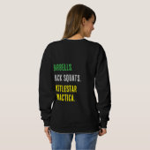 Halter, Squats, Battlestar Trui (Achterkant volledig)