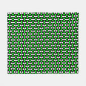 halteroefening patroon 2 in 1 herhaling blancky fleece deken (Voorkant (Horizontaal))