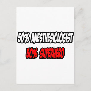 Halve anesthesist... Halve superheld Briefkaart
