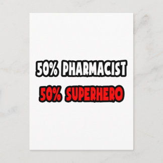 Halve apotheker ... Half superheld Briefkaart