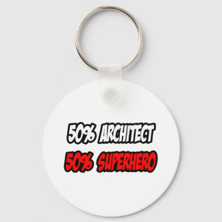 Halve architect... halve superheld sleutelhanger