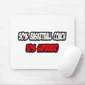 Halve basketbalcoach... Halve superheld Muismat (Met muis)