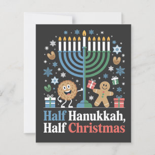 Halve Chanoeka Halve Kerst Grappig Christmukkah