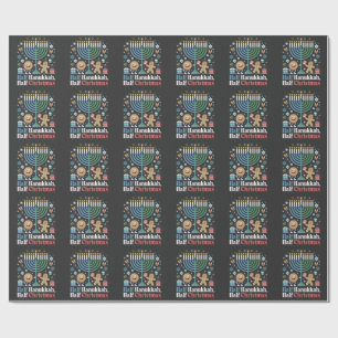 Halve Chanoeka Halve Kerst Grappig Christmukkah Cadeaupapier