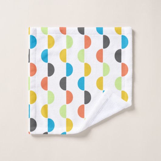 Halve cirkels bad handdoek (Wasdoekje)